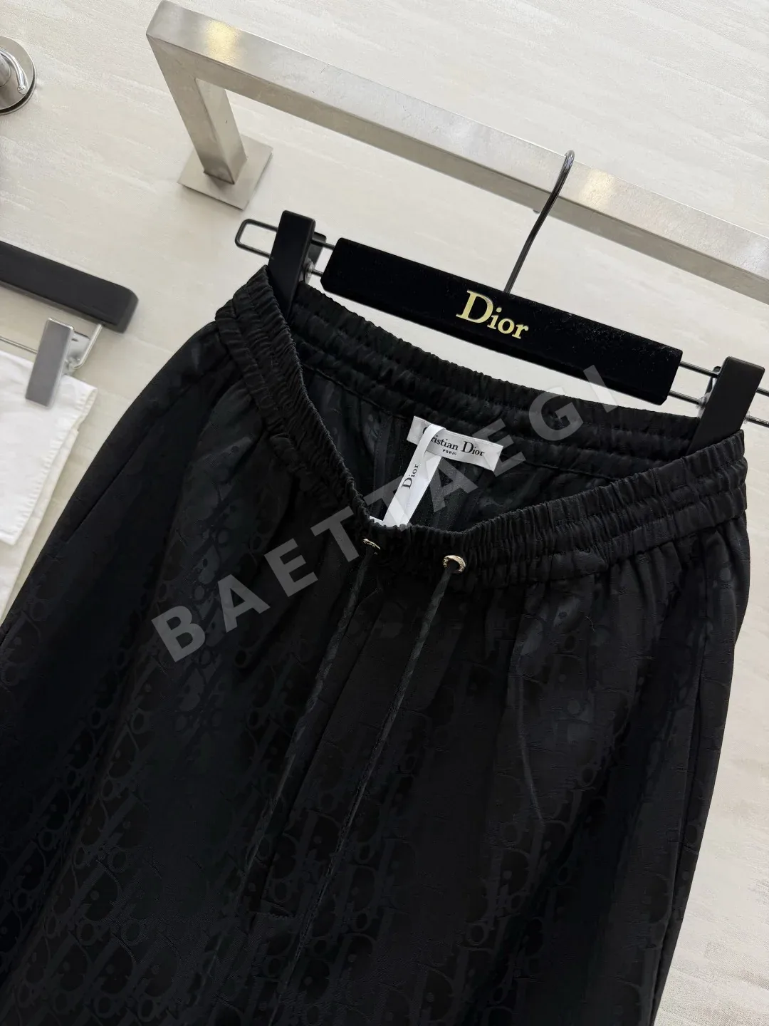 디올 아세테이트 모노크롬 와이드 레그 바지 상세 이미지 7