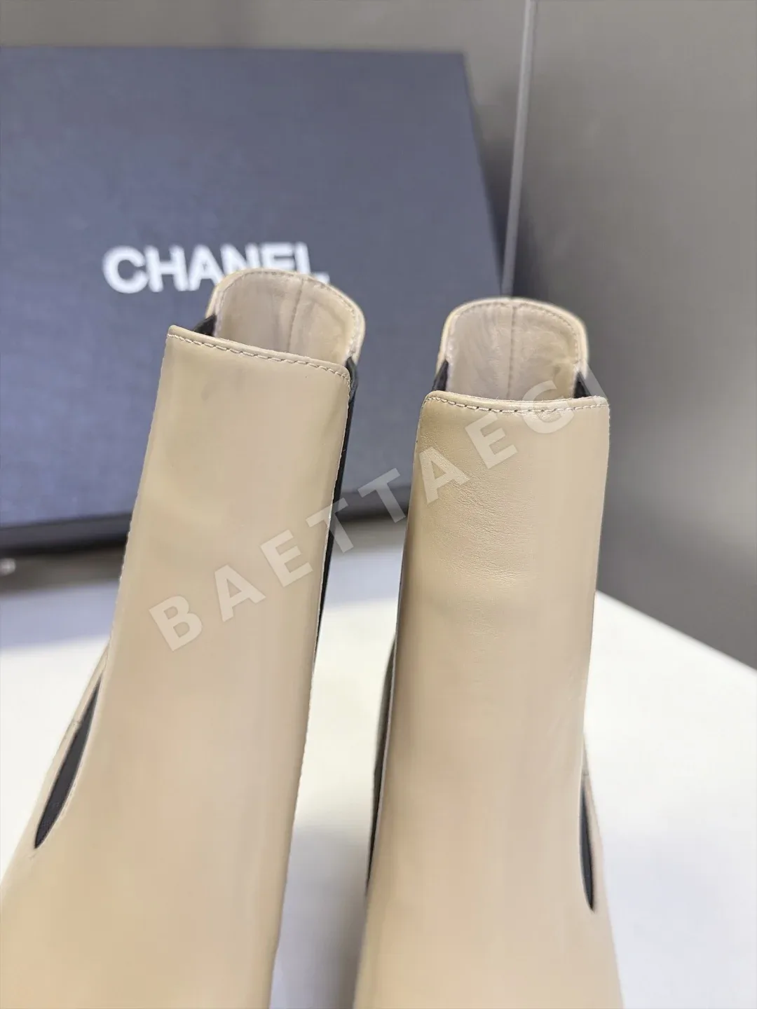 샤넬 부츠 카프스킨 메탈 더블 C 로고 상세 이미지 8