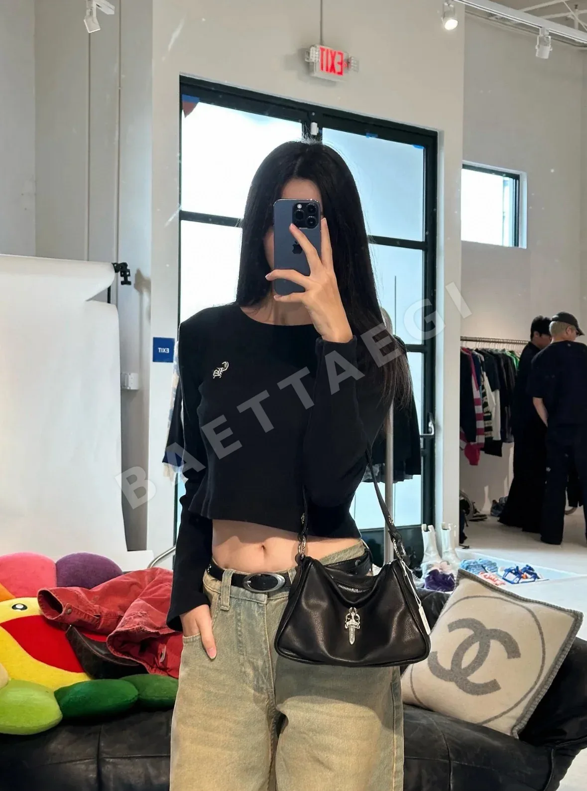 크롬하츠 블랙 치킨 너겟 가방 스몰 상세 이미지 11