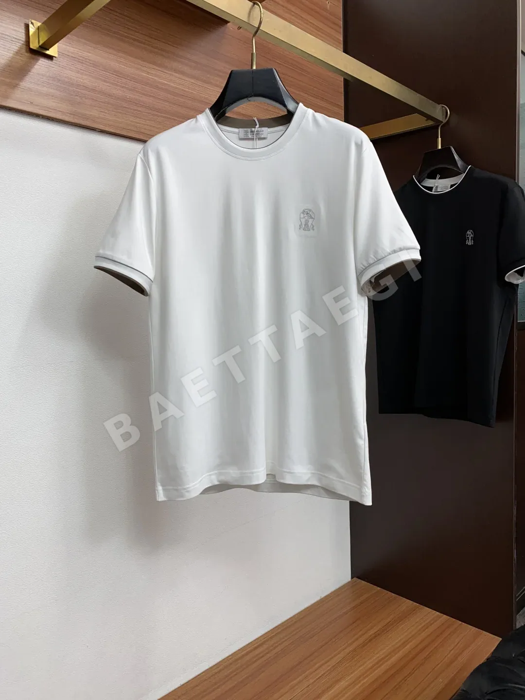 브루넬로쿠치넬리 머서라이즈드 코튼 남성 반팔 티셔츠 143269