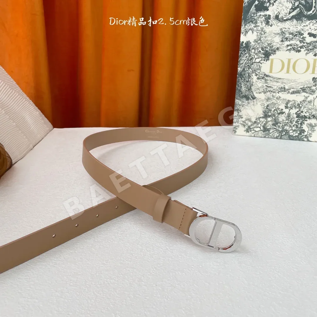 디올 카프스킨 골드 CD 버클 벨트 상세 이미지 3