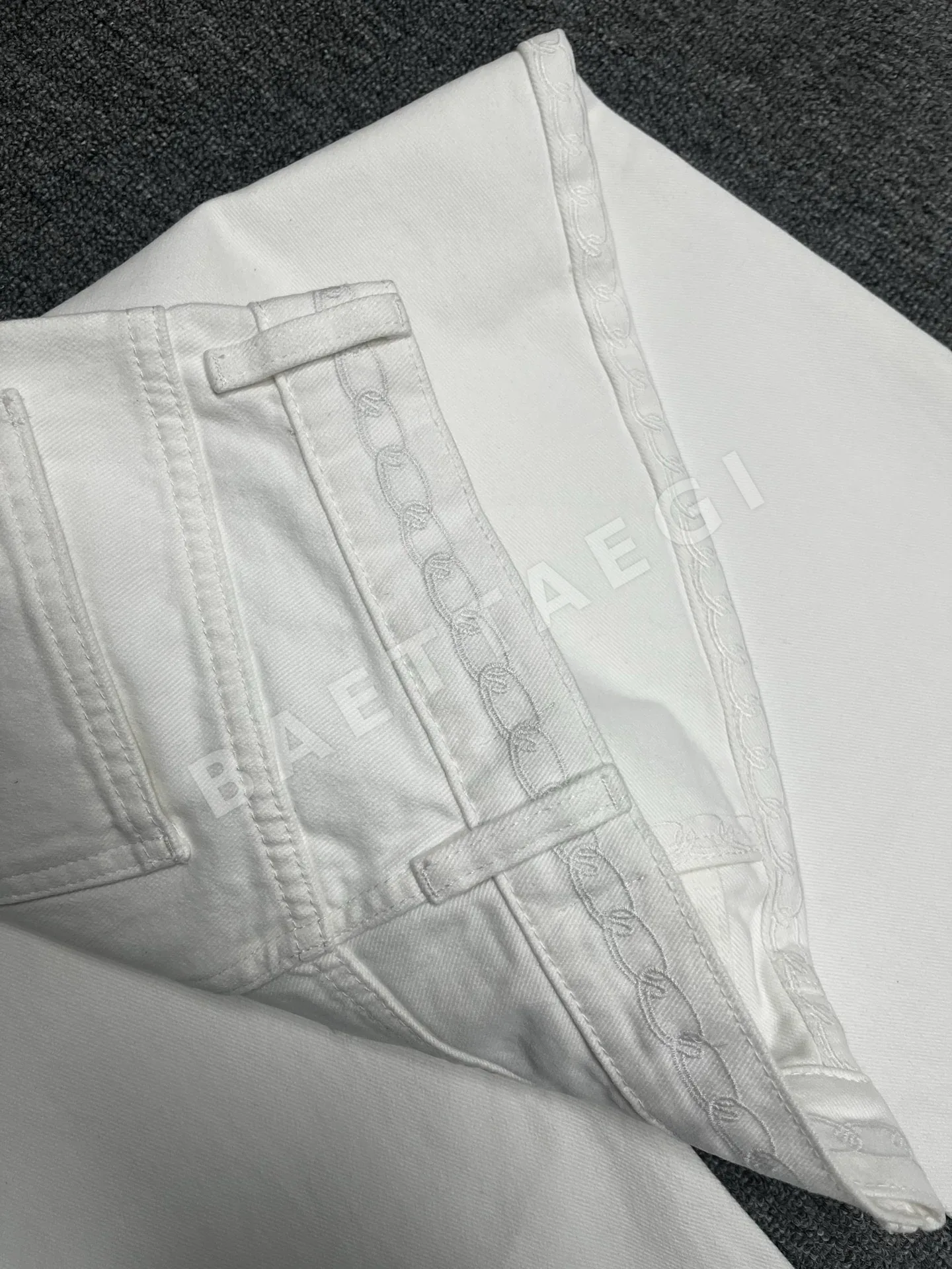 샤넬 하이웨이스트 와이드 레그 여성 바지 상세 이미지 10