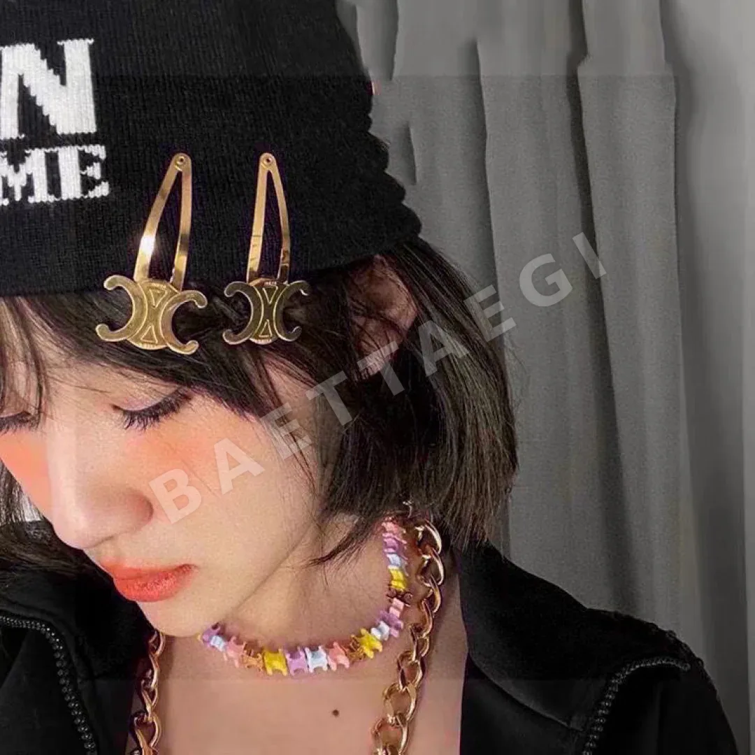 셀린느 빈티지 레트로 메탈 헤어클립 184673
