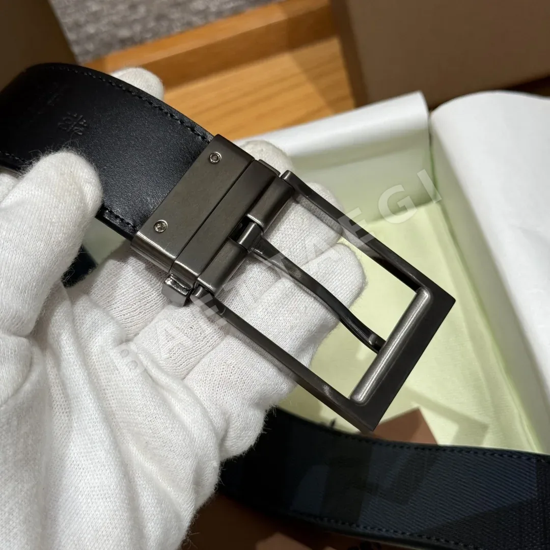 버버리 카프스킨 가죽 리버시블 벨트 35MM 상세 이미지 6