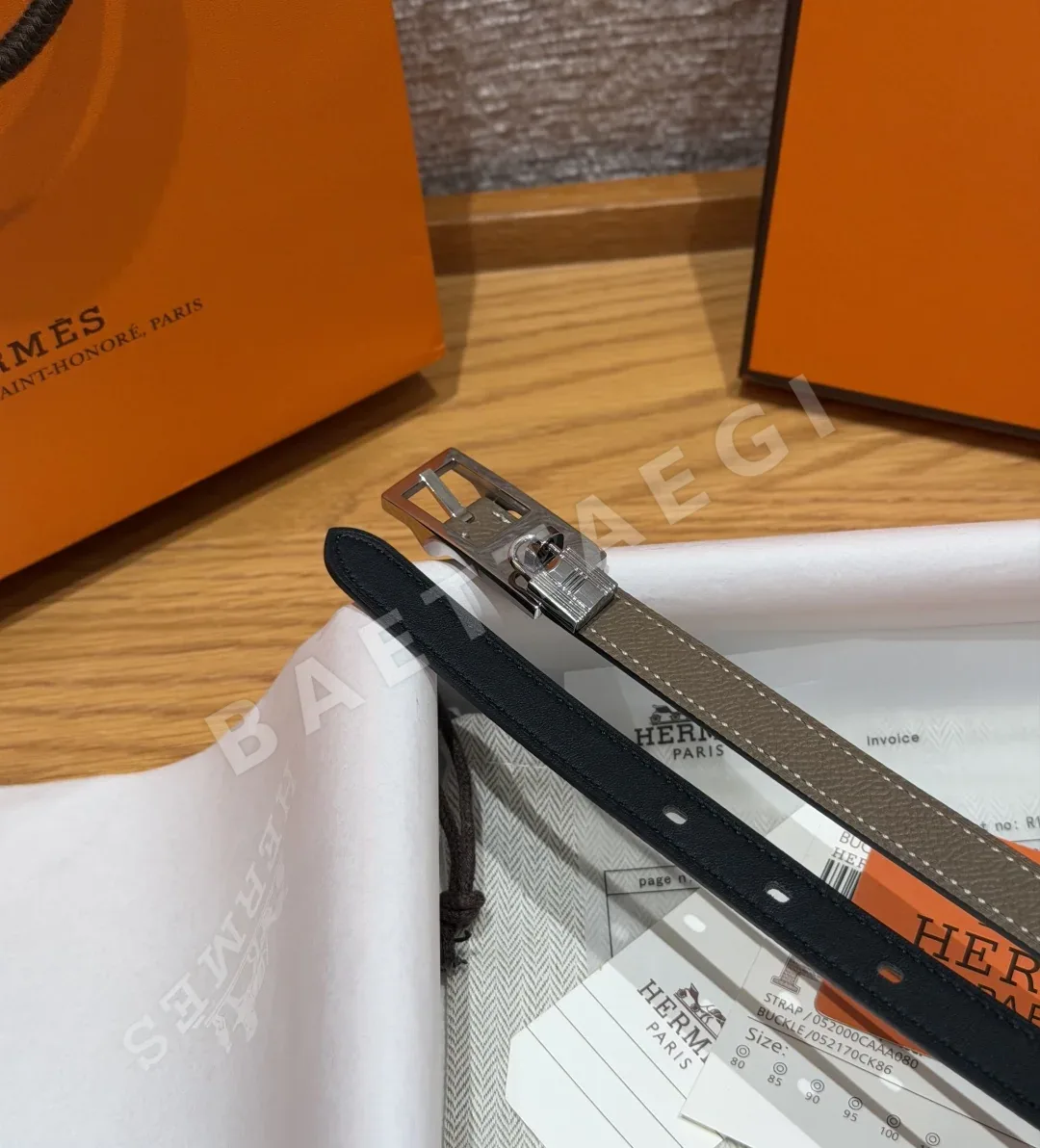 에르메스 럭키 리버시블 자물쇠 장식 벨트 상세 이미지 6