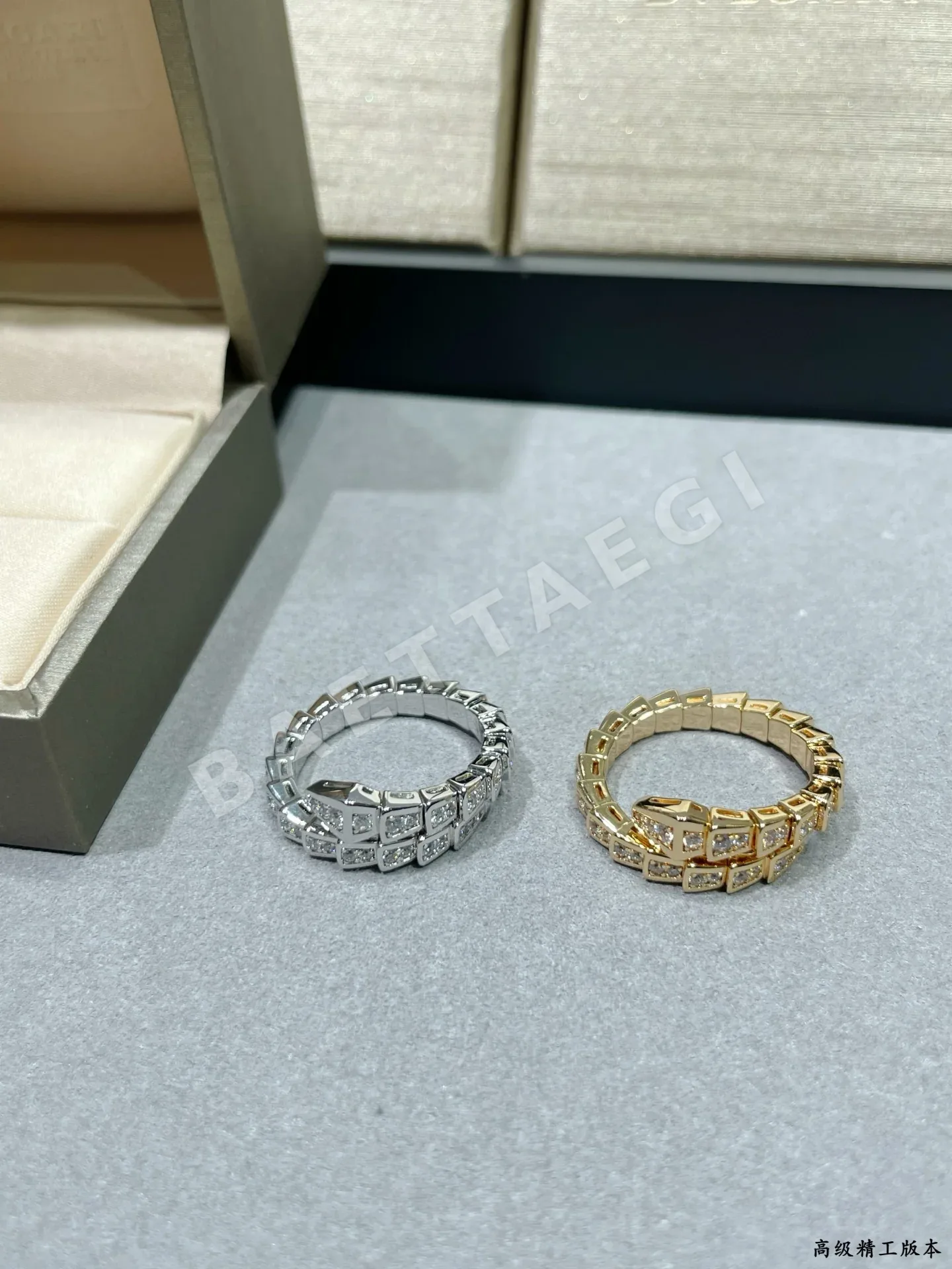 불가리 다이아몬드 스네이크 반지 상세 이미지 8