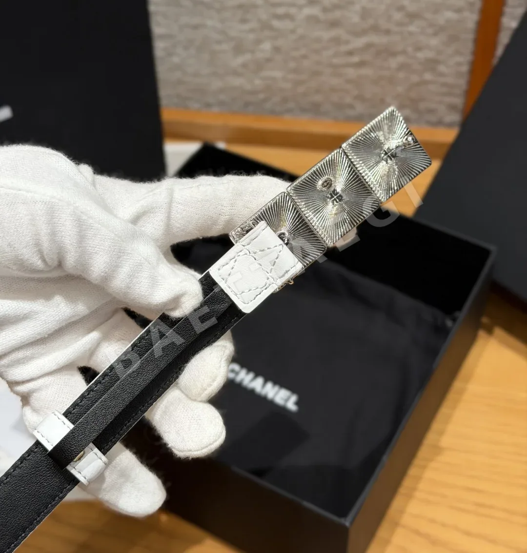 샤넬 퀼팅 램스킨 벨트 20mm 상세 이미지 4