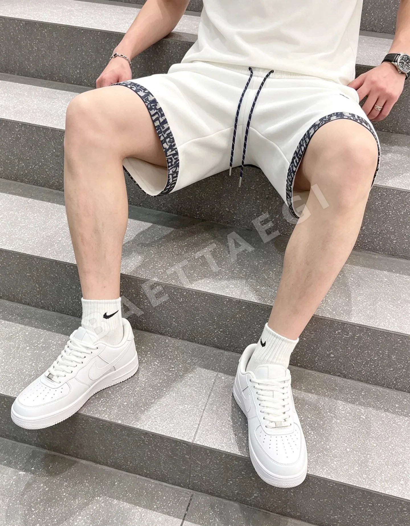 디올 남성 코튼 반바지 상세 이미지 8
