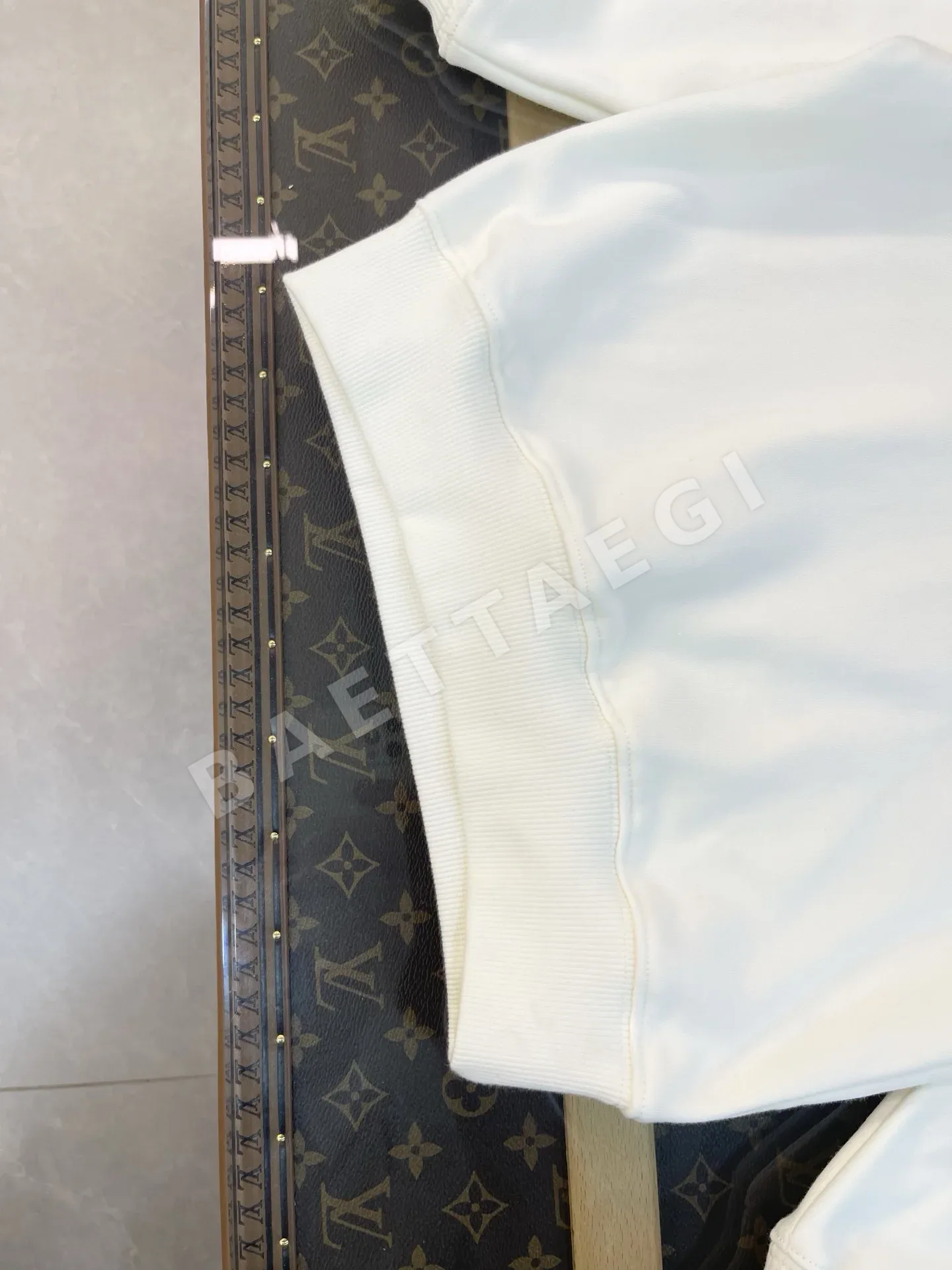 디올 키즈 프린트 자수 코튼 스웨트셔츠 세트 베이지 380G 상세 이미지 6