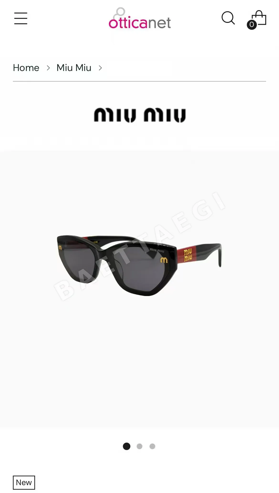 미우미우 MU66 ZS 선글라스 상세 이미지 5