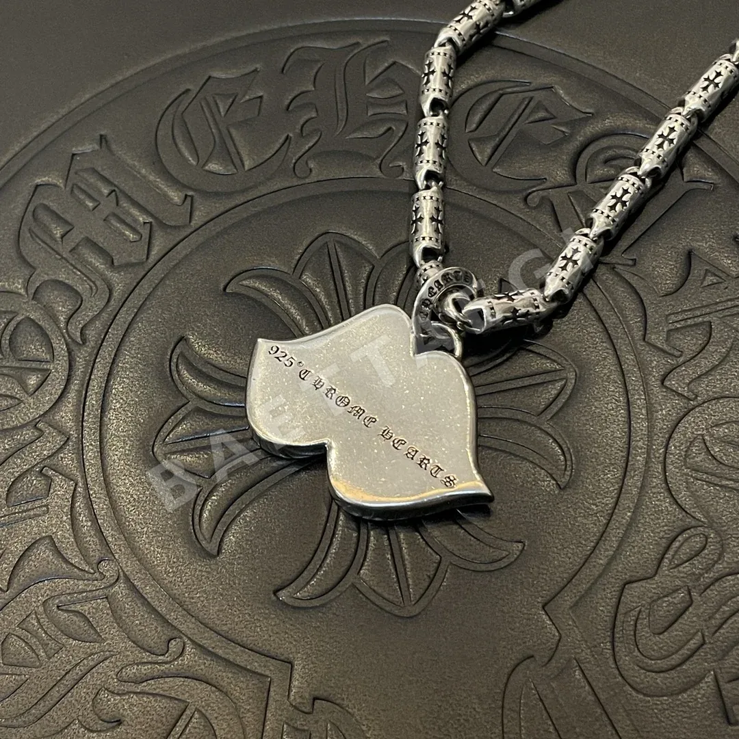 크롬하츠 클래식 뱀부 립 펜던트 목걸이 상세 이미지 8