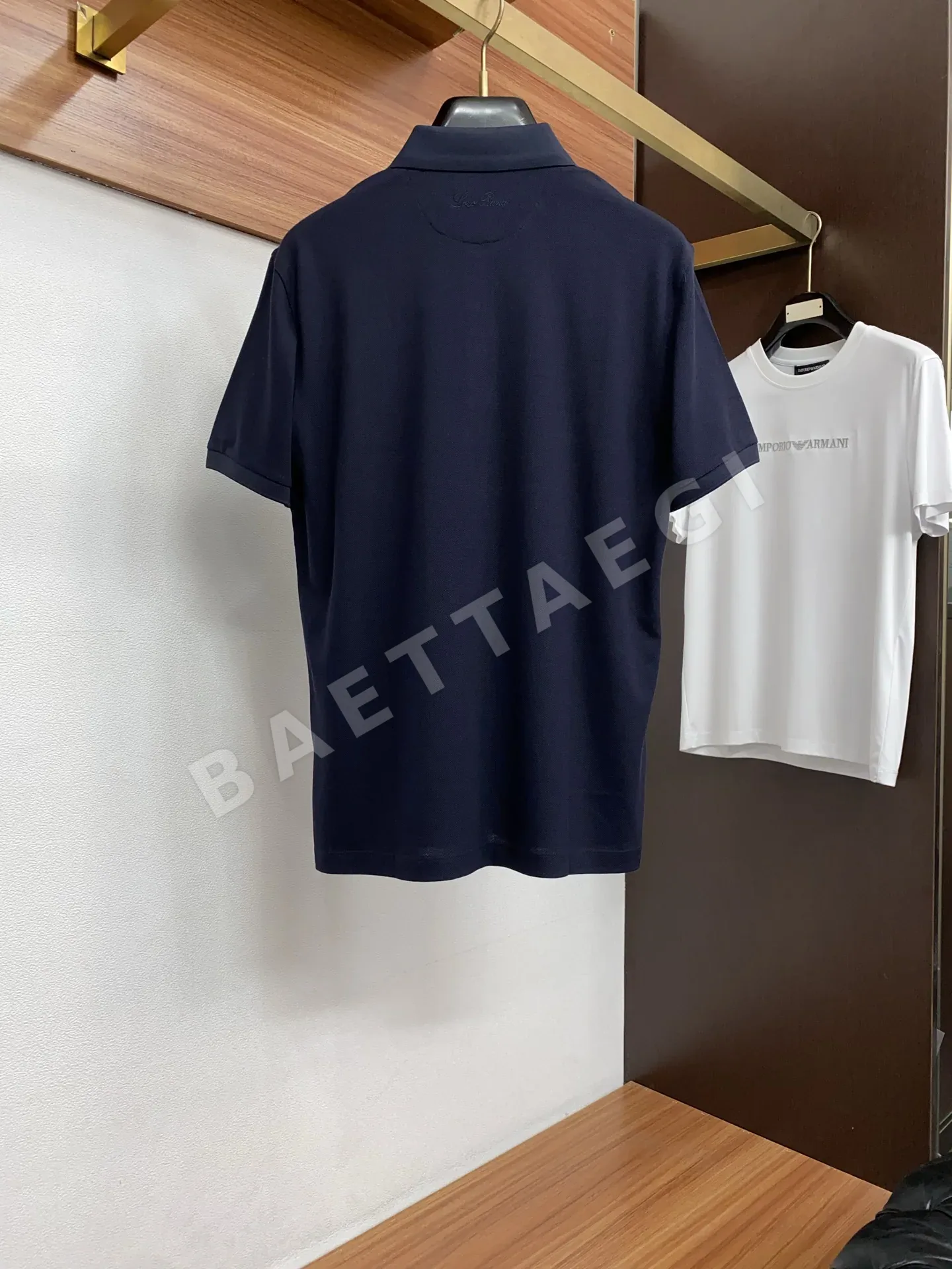 로로피아나 클래식 라펠 반팔 폴로셔츠 상세 이미지 10