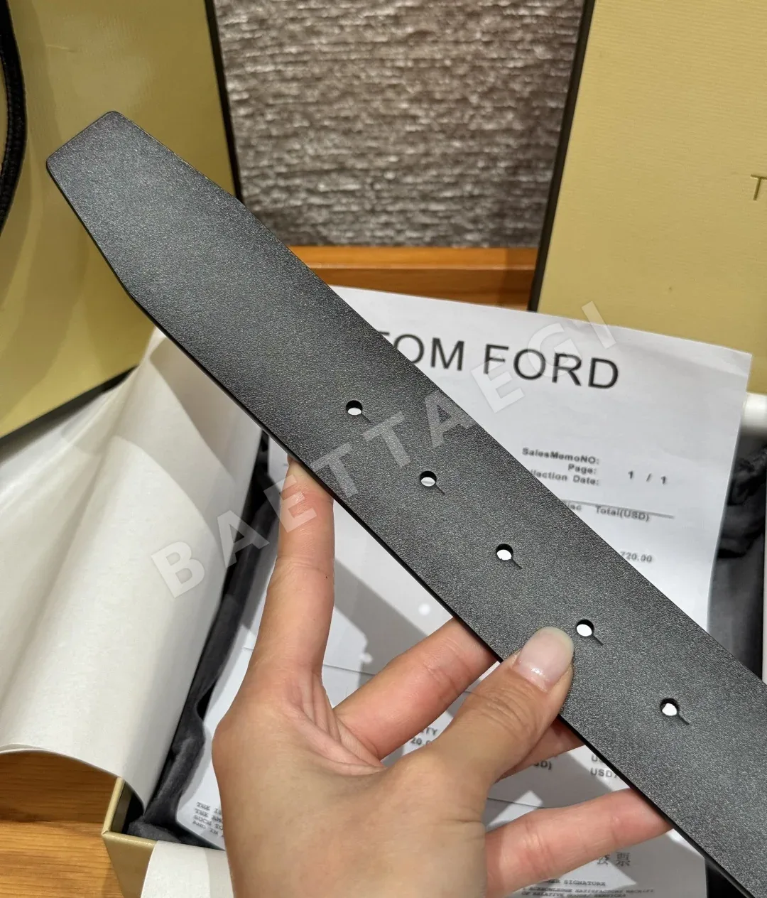 톰포드 T 버클 가죽 벨트 상세 이미지 9