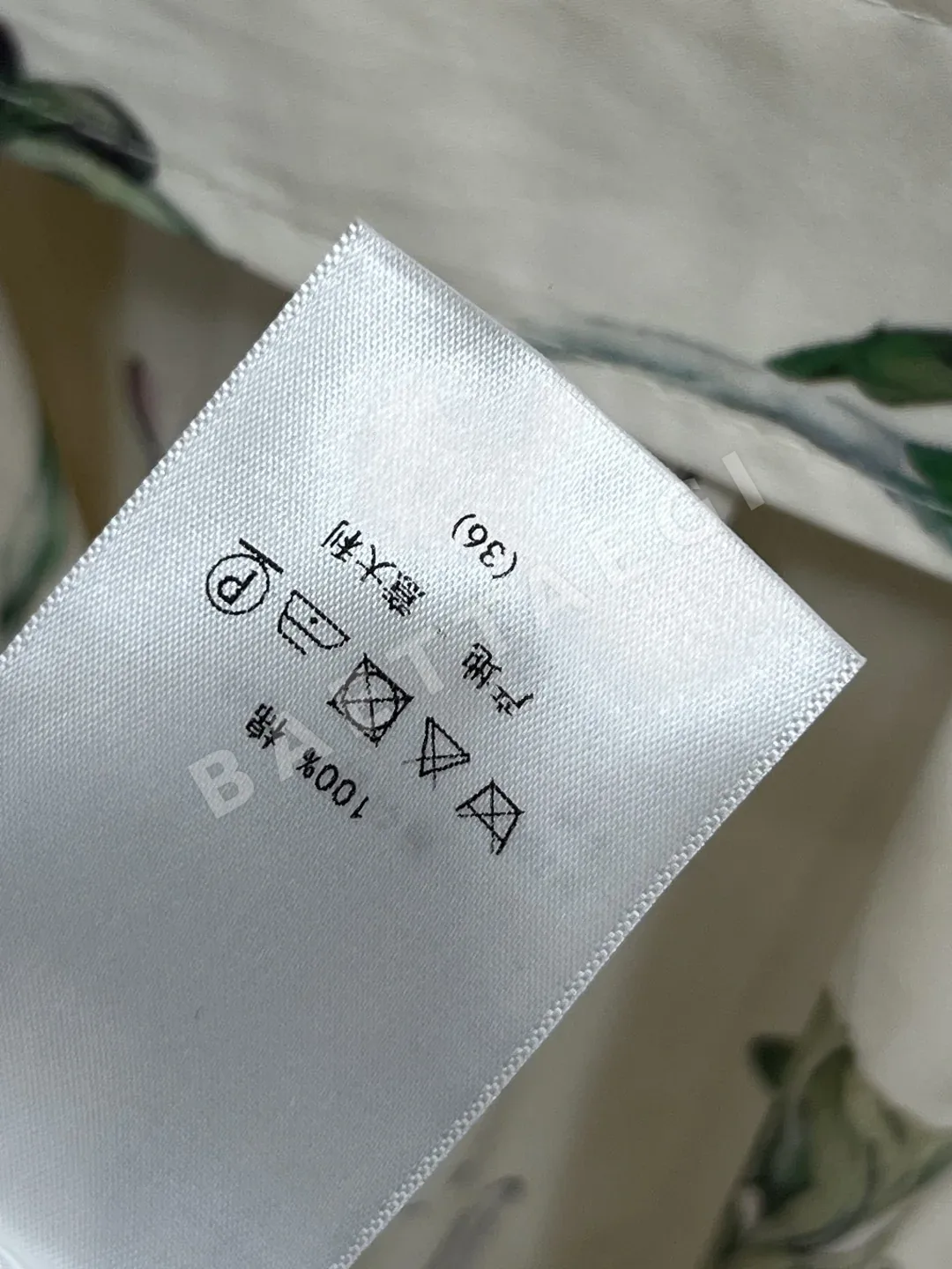 디올 나비 플라워 패턴 긴팔 원피스 상세 이미지 9