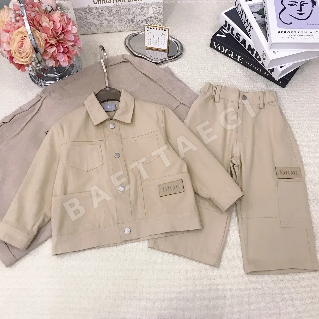 디올 아동용 데님 워크웨어 투피스 세트 181392