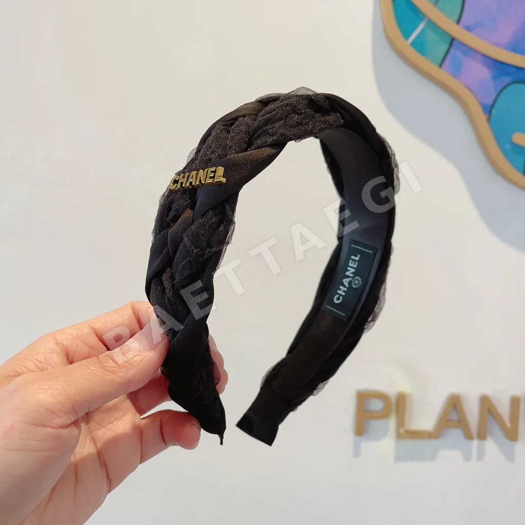 샤넬 더블 C 로고 미니 헤드밴드 182665