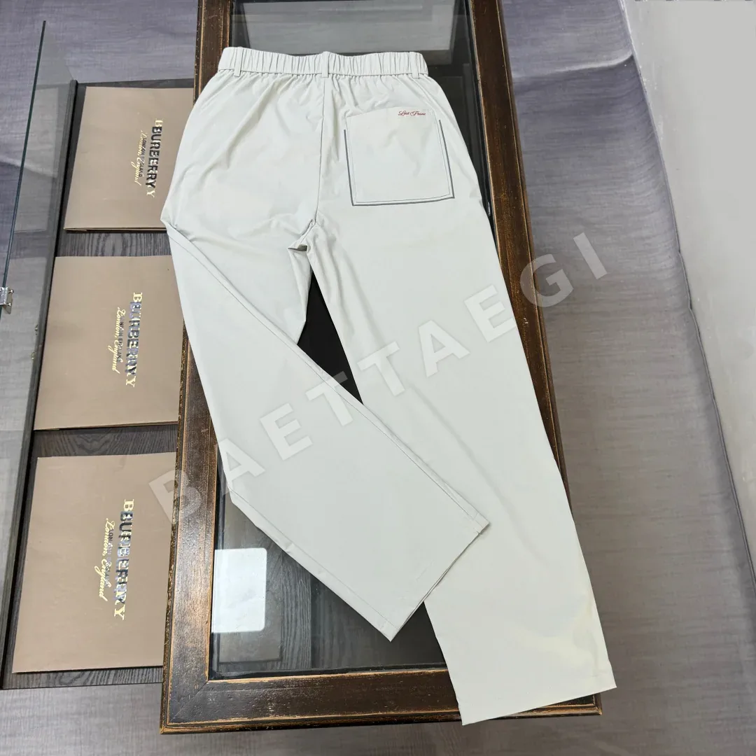 로로피아나 로열 블루 그레이 비즈니스 캐주얼 남성 바지 상세 이미지 2