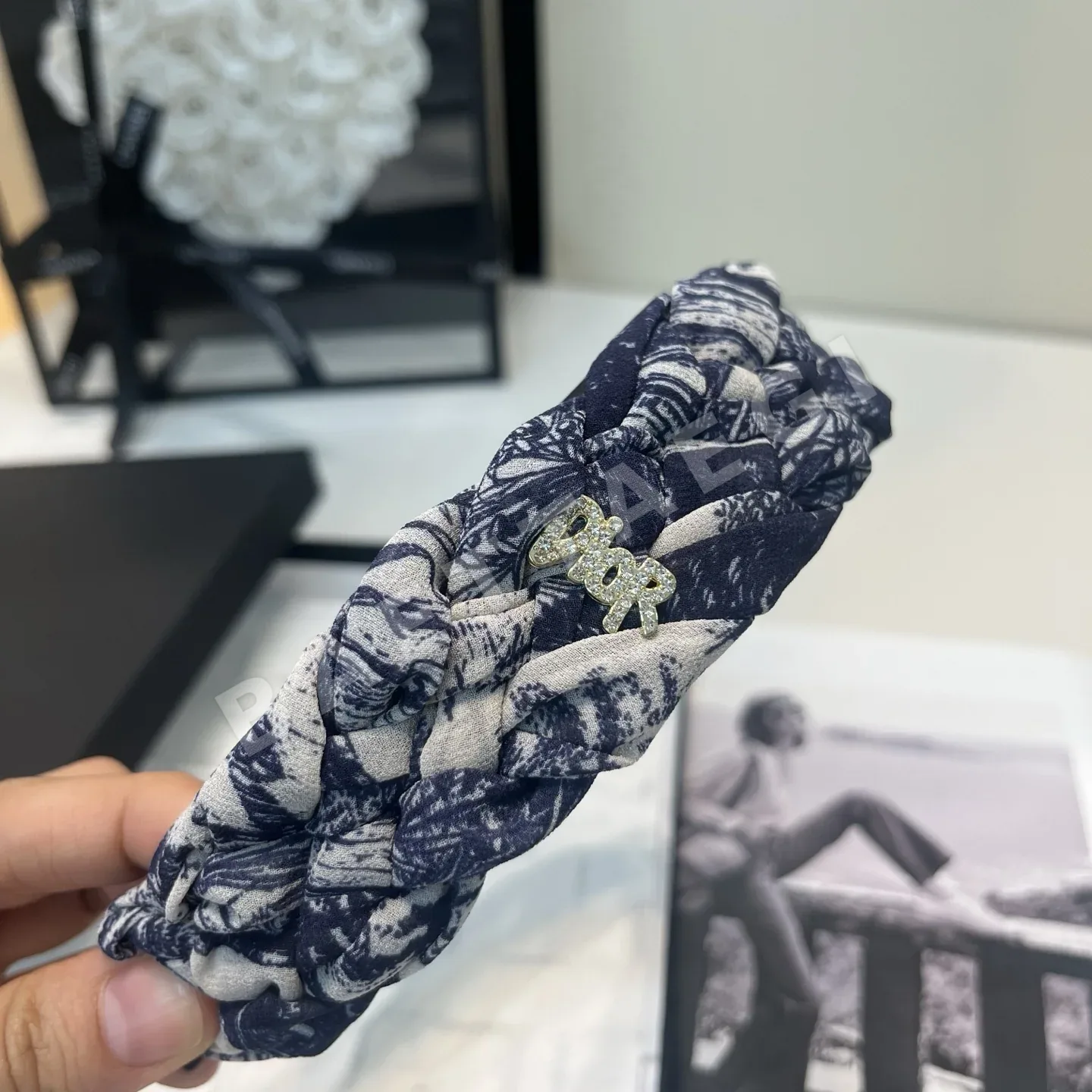 디올 CD 헤어밴드 상세 이미지 5