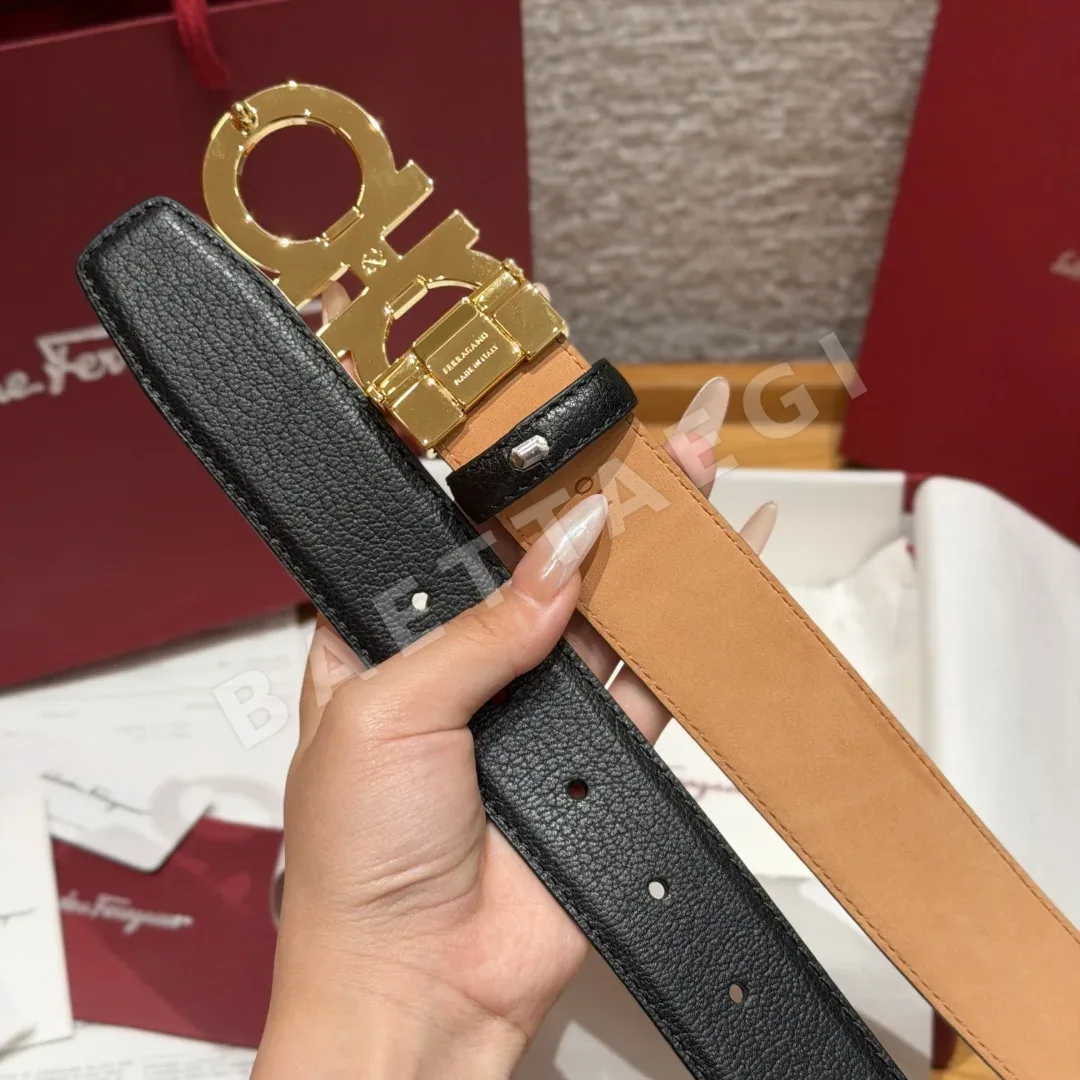 페레가모 간치니 버클 리버서블 벨트 상세 이미지 9