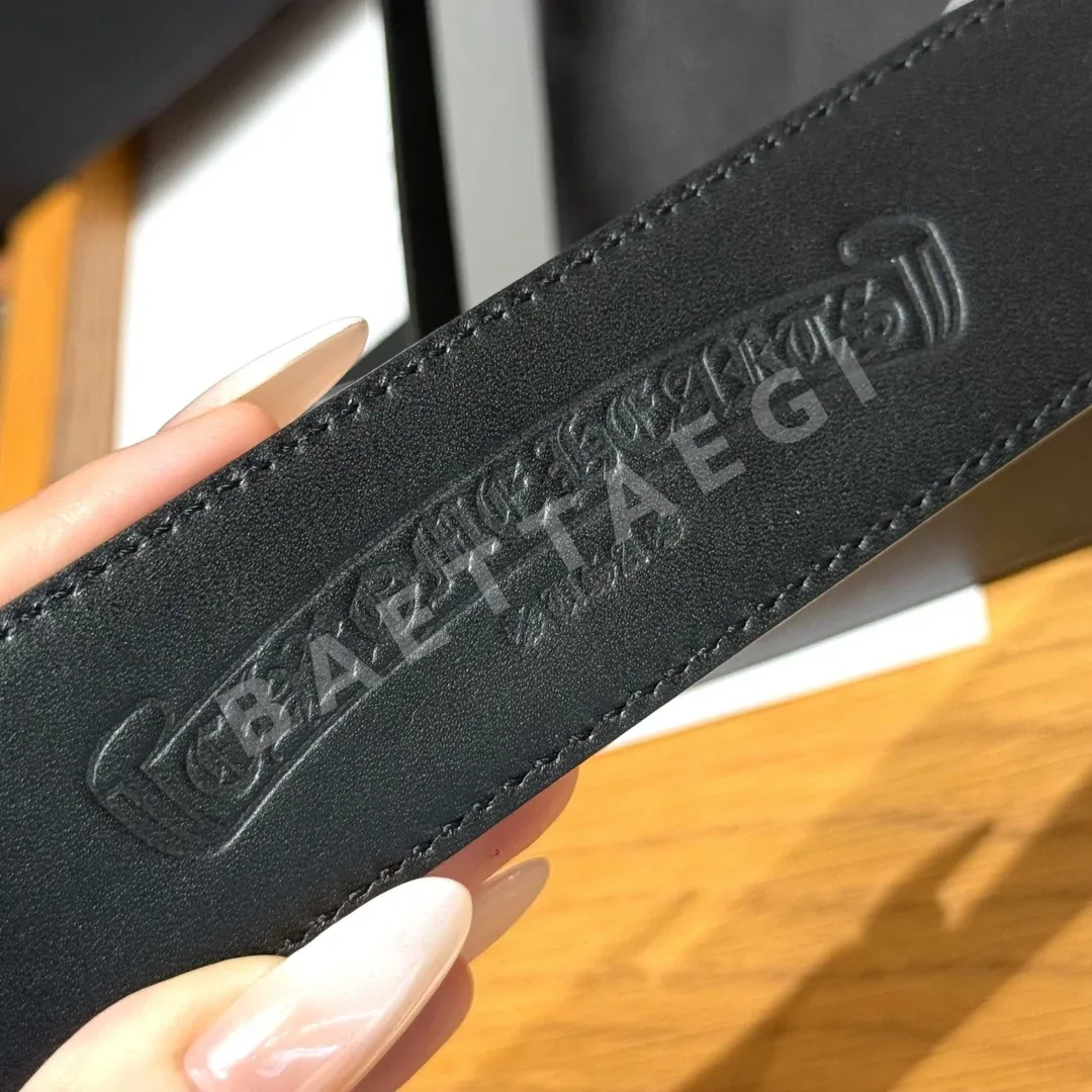 크롬하츠 플로럴 스퀘어 조각 버클 벨트 38mm 상세 이미지 8
