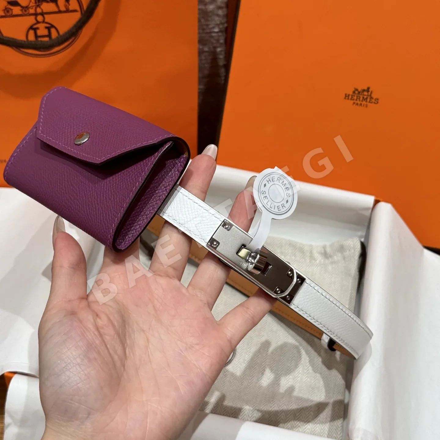에르메스 켈리 버클 앱송 카프스킨 벨트 상세 이미지 2