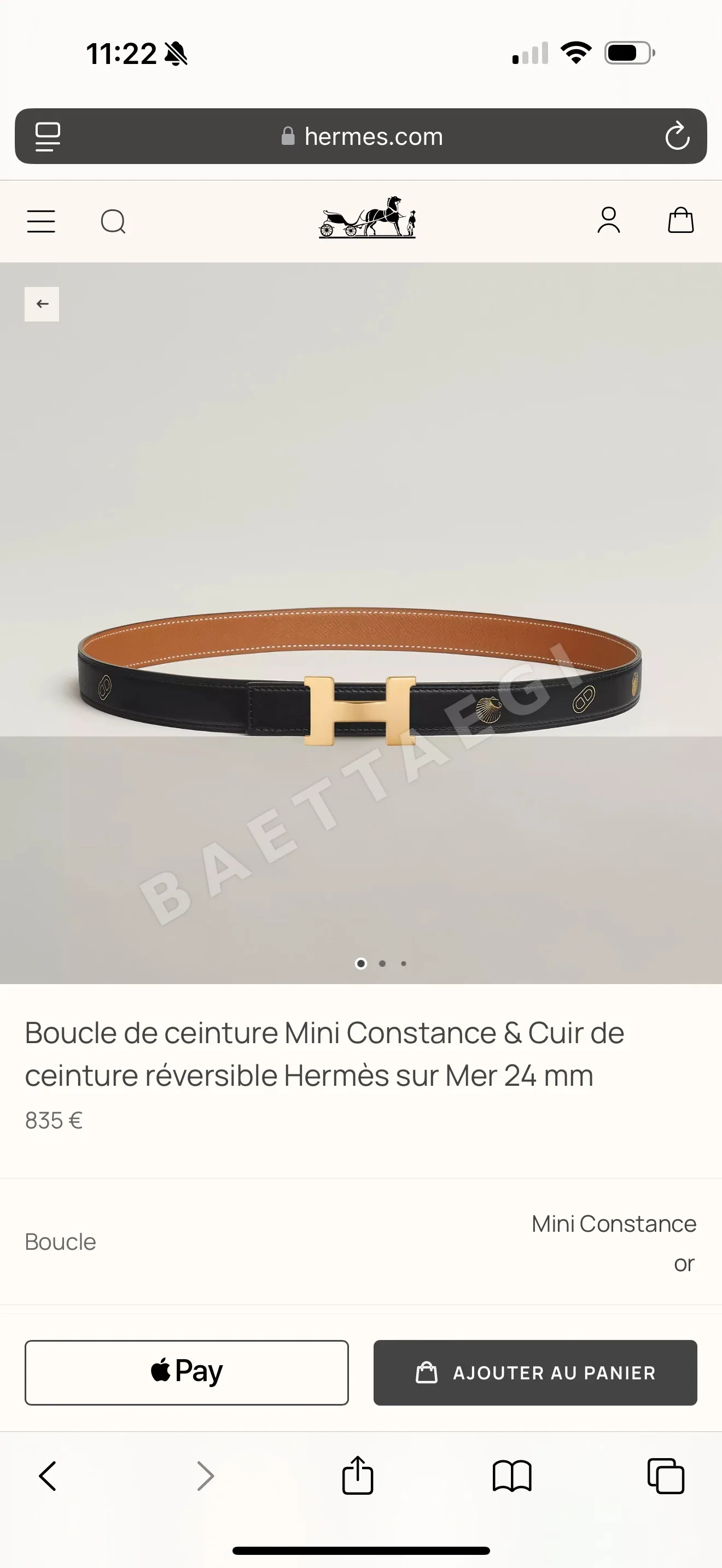 에르메스 벨트 59002 Hermes Belt