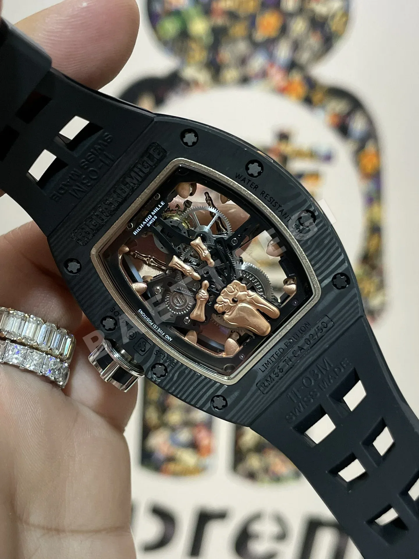 리차드밀 RM066 투르비용 NTPT 카본 TPT 카본 남성 시계 레플리카 44894 Richard Mille 상세 이미지 9