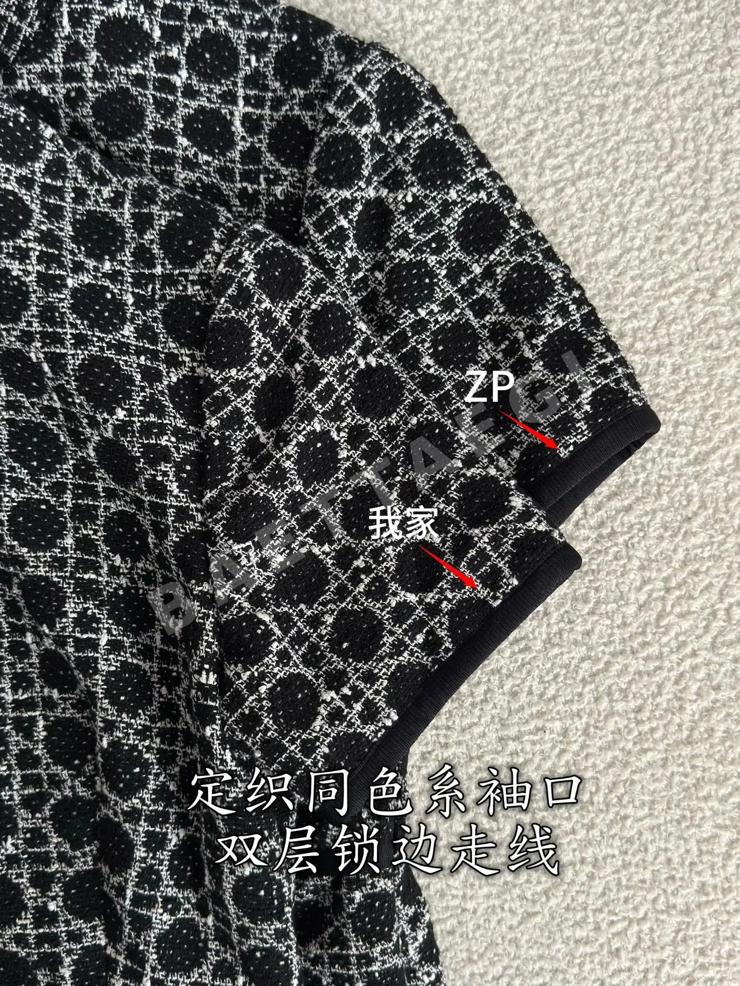 디올 뽕나무 실크 자카드 원피스 상세 이미지 8