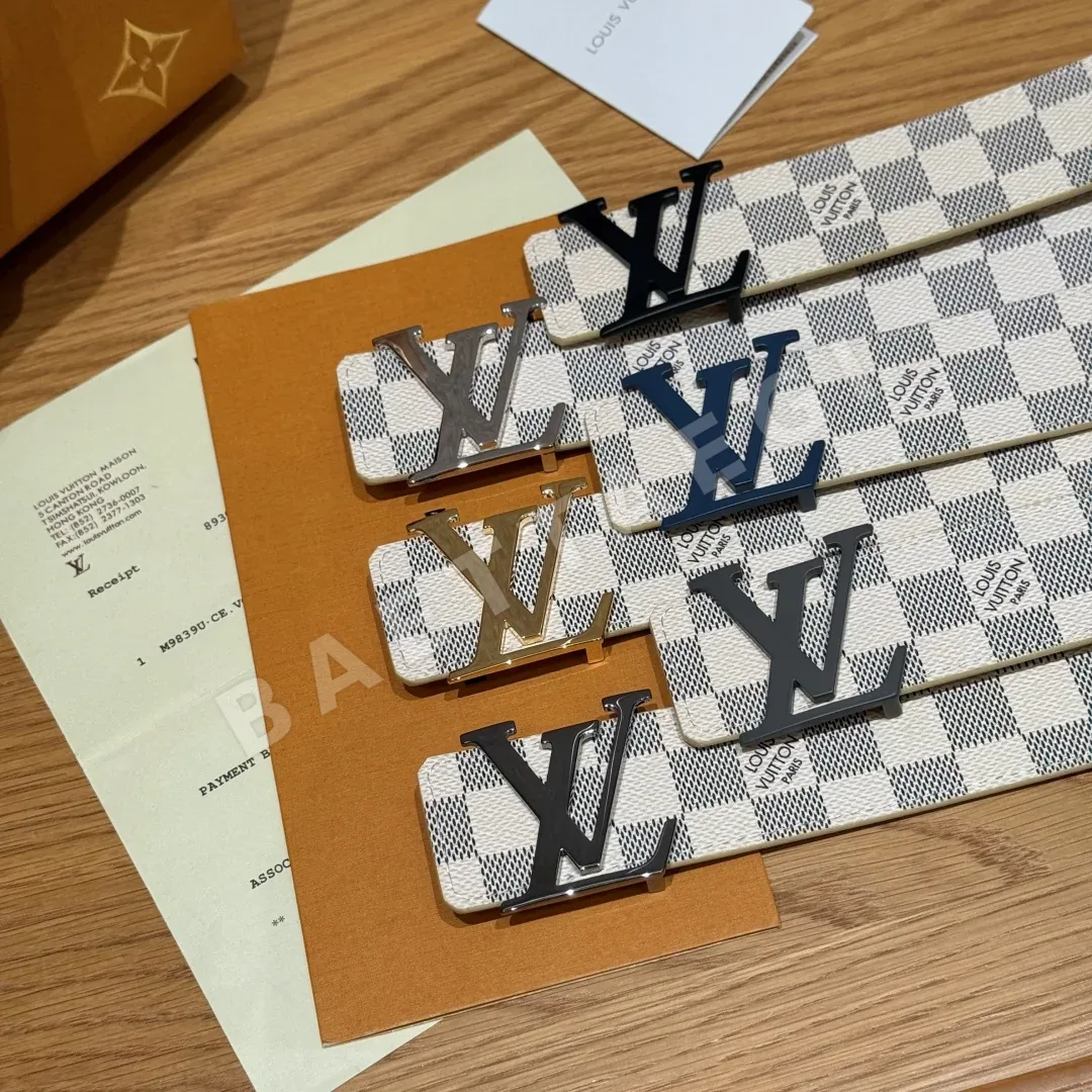 루이비통 LV 이니셜 리버시블 다미에 아즈을 벨트 상세 이미지 2