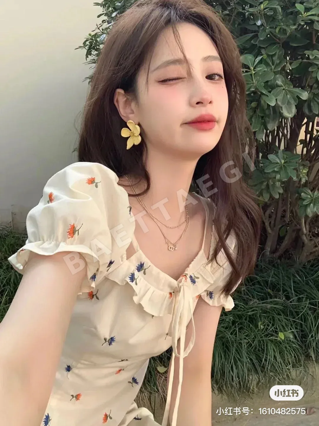 디올 멀티 엘리먼트 3연 목걸이 상세 이미지 3