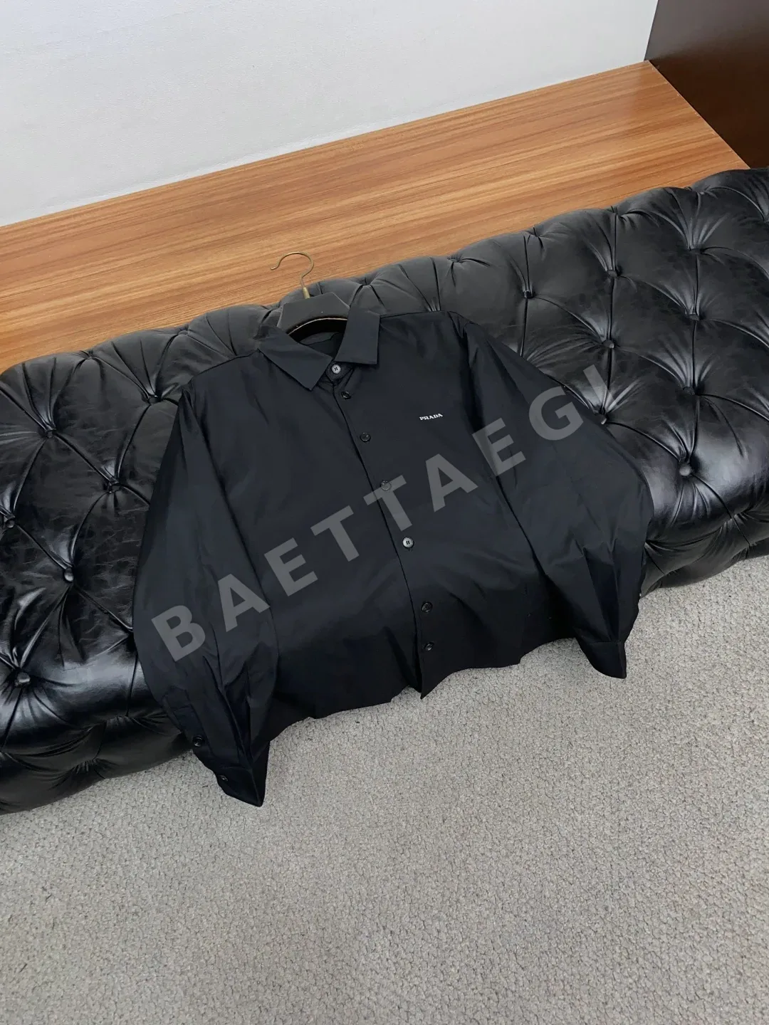 프라다 남성 비즈니스 캐주얼 긴팔 셔츠 상세 이미지 7