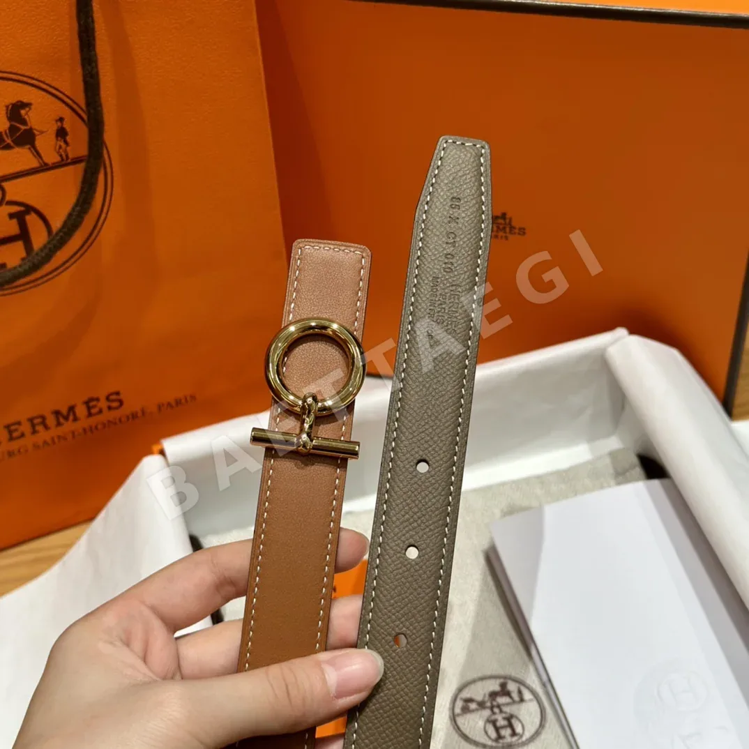 에르메스 셰느당크르 양면 가죽 벨트 상세 이미지 8