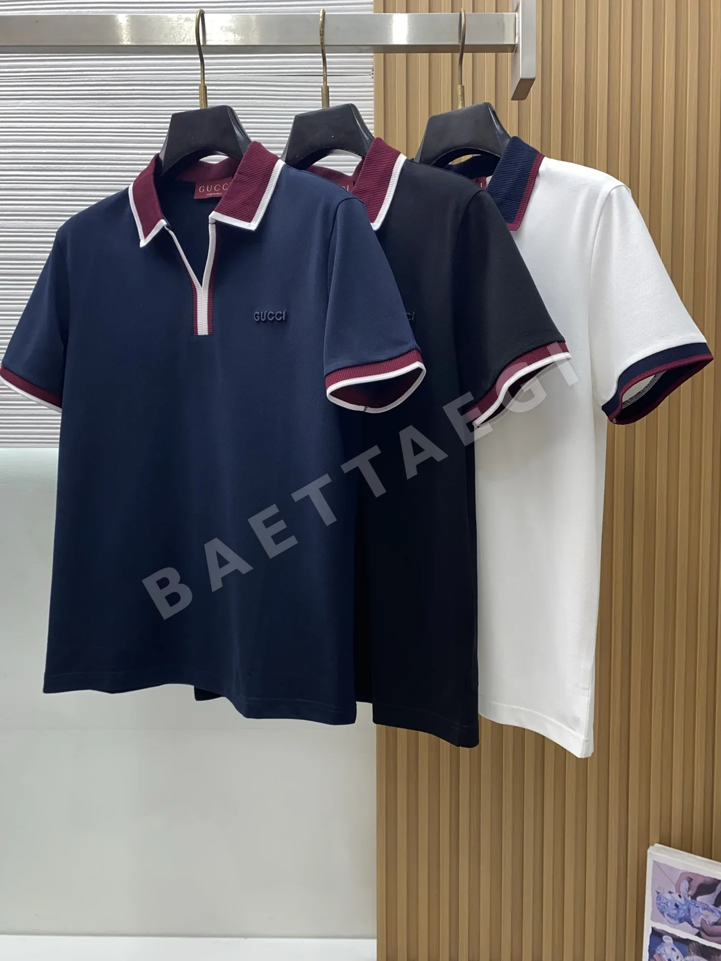구찌 코튼 카라 반팔 폴로셔츠 상세 이미지 8
