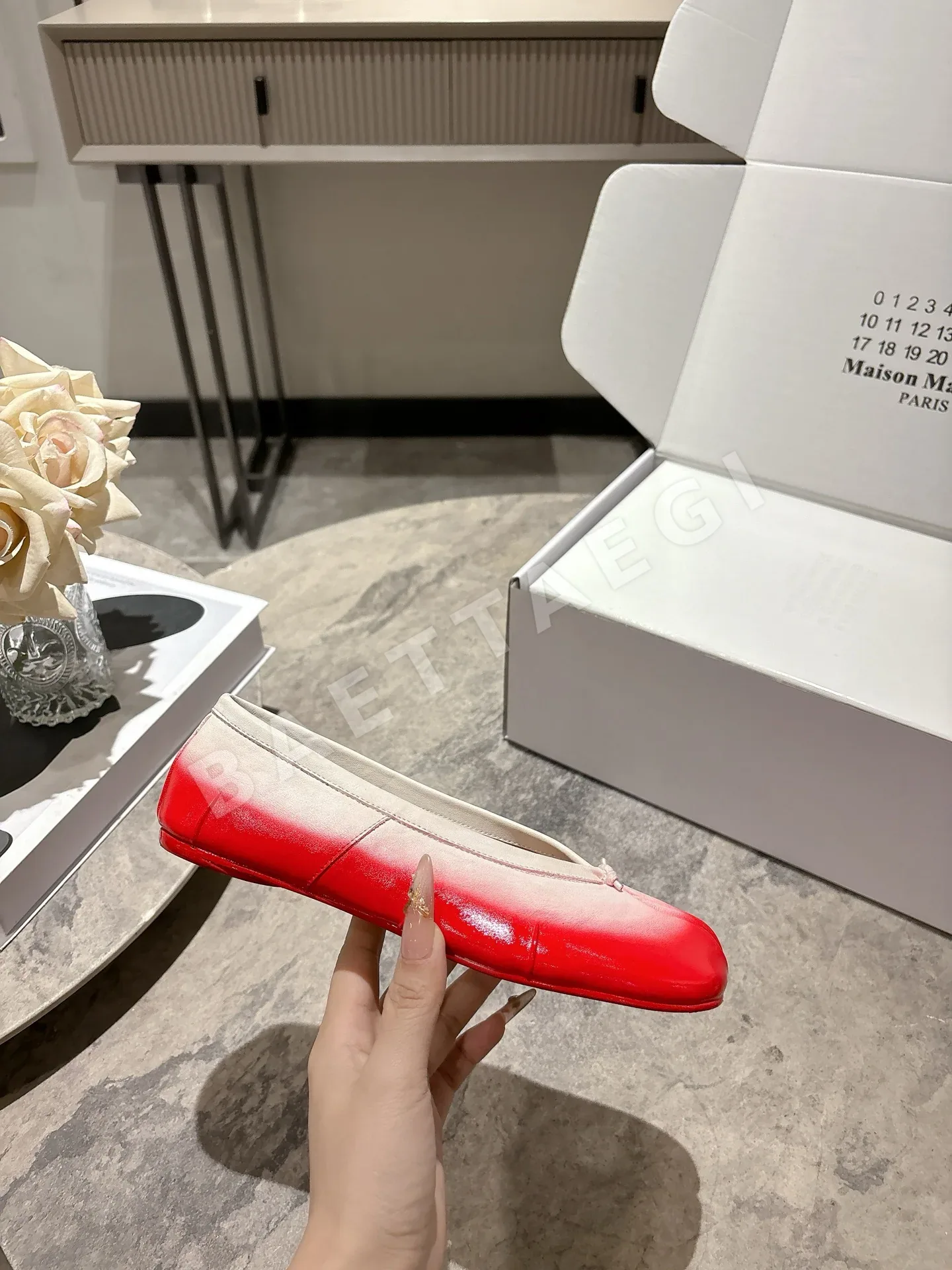 마르지엘라 타비 스플릿 토 발레 플랫 신발 상세 이미지 6