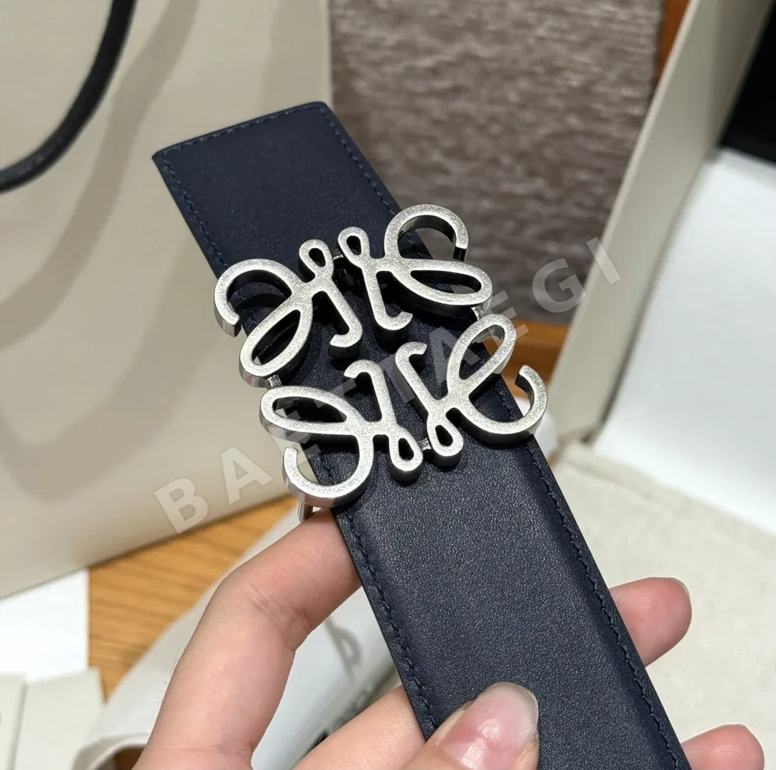 로에베 아낙그램 양면 가죽 벨트 4 cm 상세 이미지 7