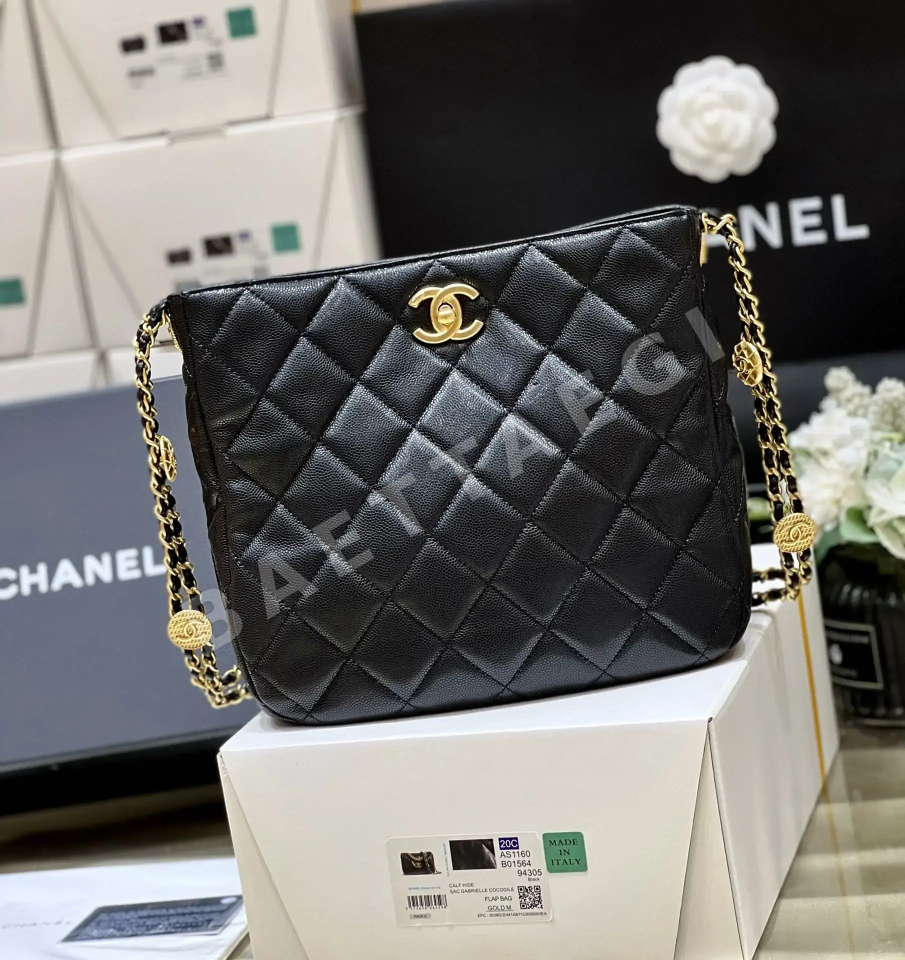 샤넬 22A 메티에 다르 골드 코인 호보 숄더백 AS3400 상세 이미지 2
