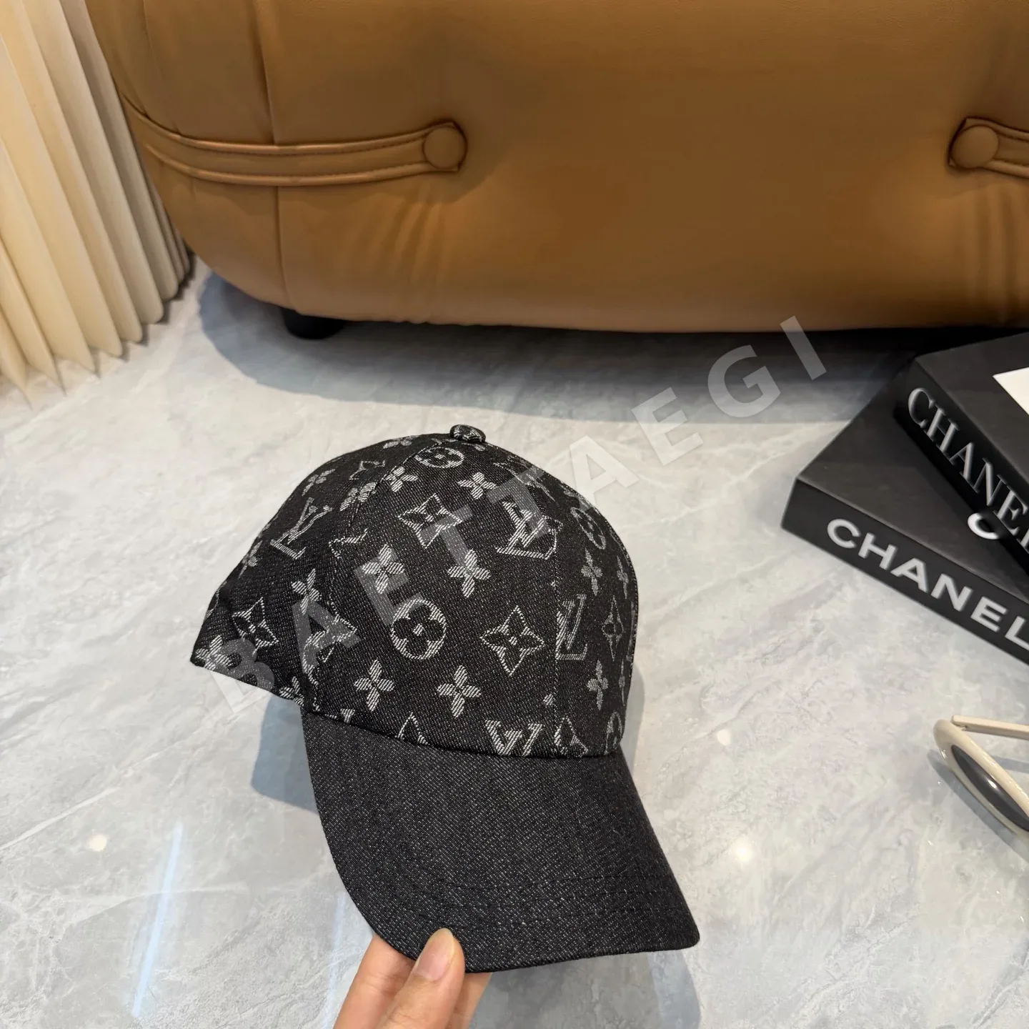 루이비통 데님 모노그램 베이스볼 캡 상세 이미지 5