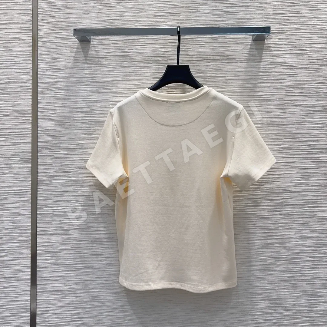 에르메스 여성 레귤러 핏 반팔 티셔츠 상세 이미지 9