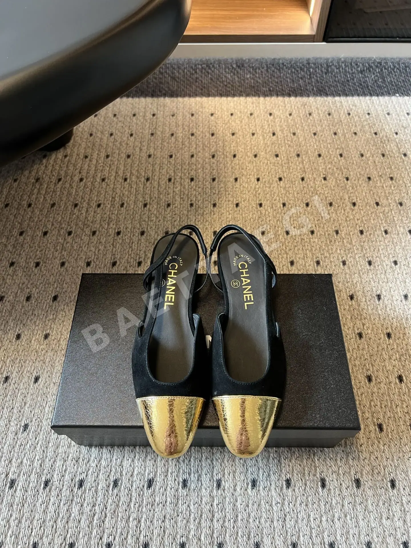 샤넬 힐 컬러 블록 160847