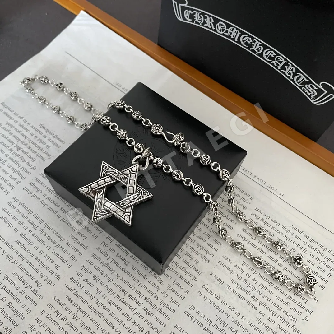크롬하츠 육각별 펜던트 빈티지 목걸이 상세 이미지 2