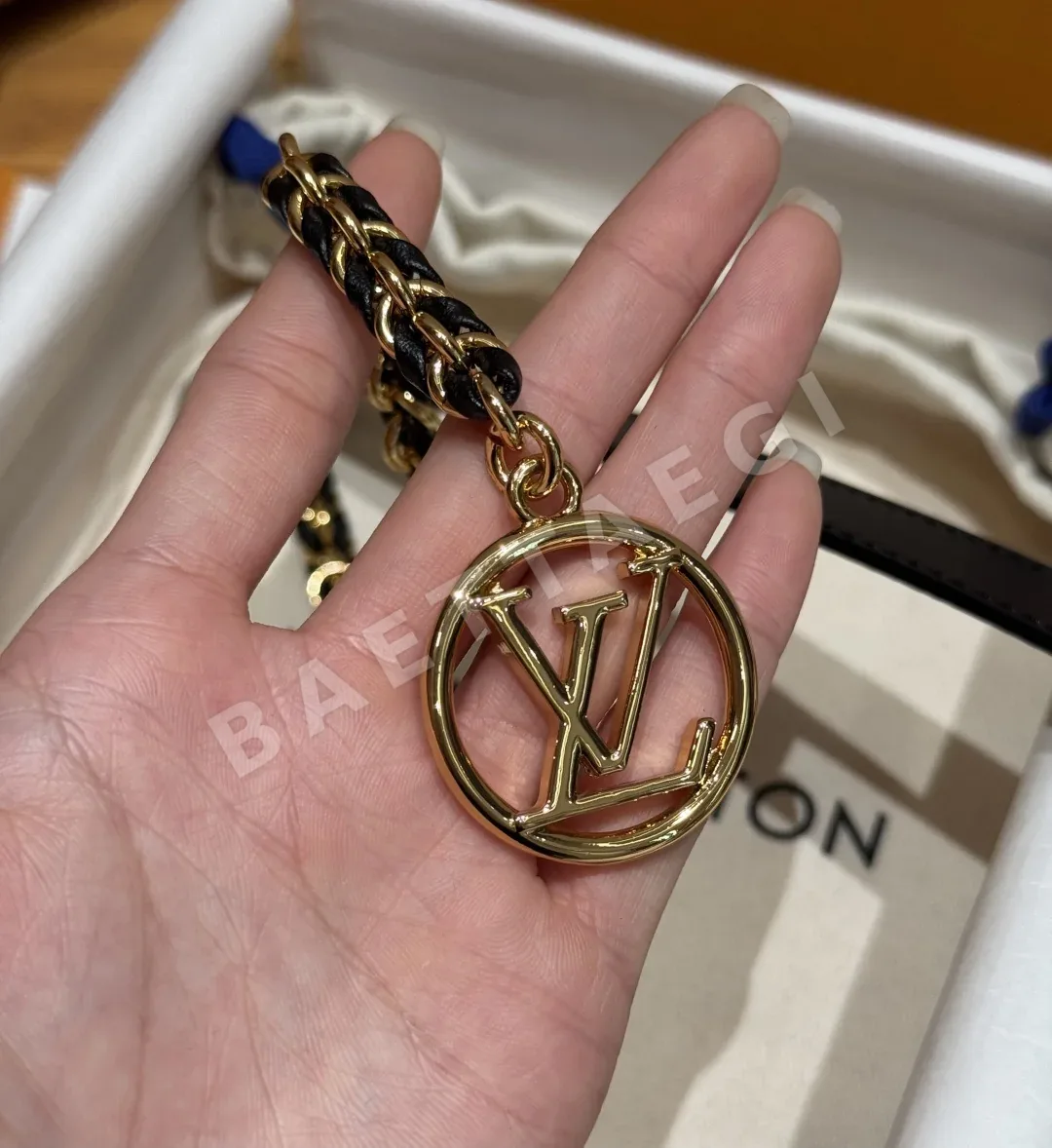 루이비통 편조 체인 20mm 가죽 벨트 상세 이미지 6