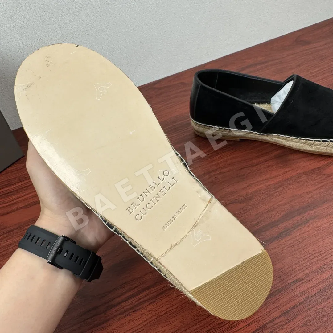 브루넬로쿠치넬리 로퍼 남성 블랙 스웨이드 상세 이미지 9