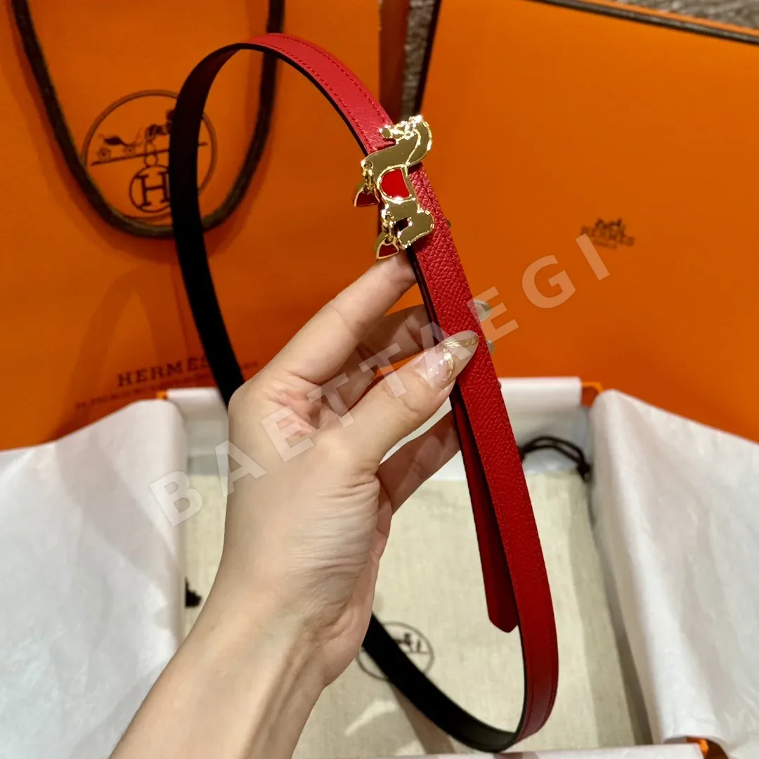 에르메스 그르낭 양면 송아지가죽 벨트 상세 이미지 3