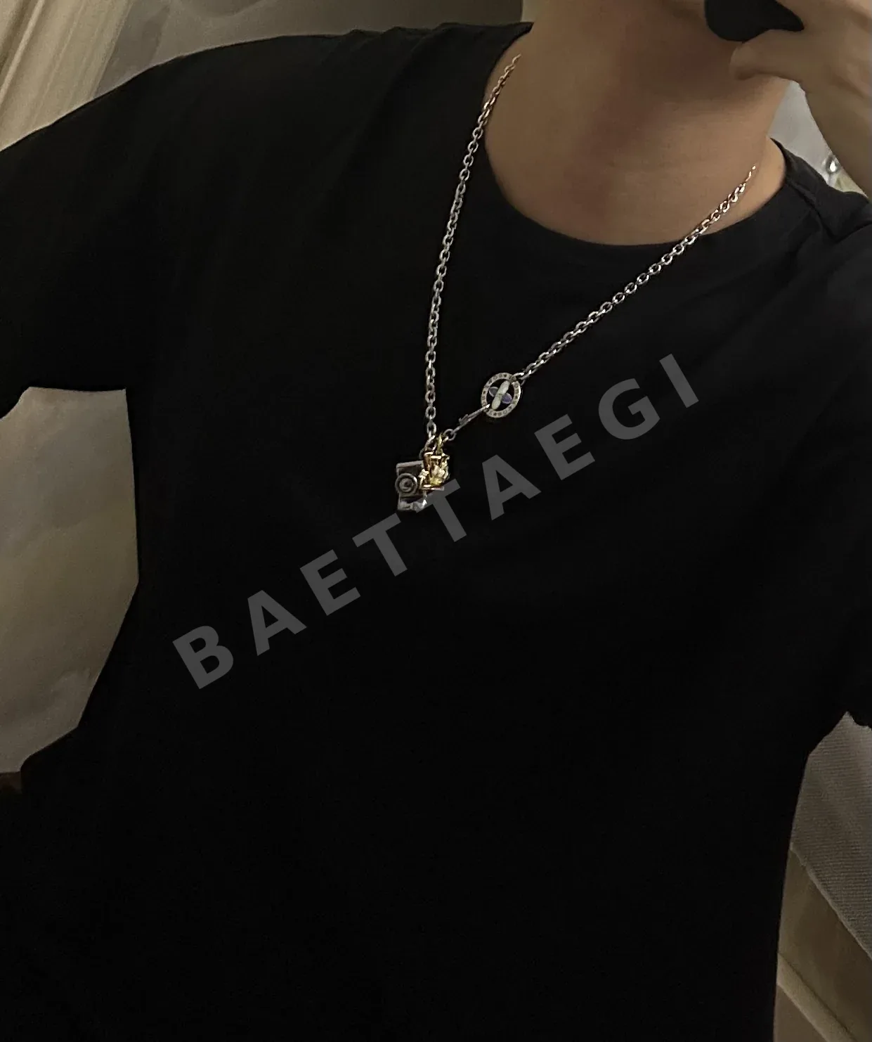 루이비통 실버 타이 체인 목걸이 상세 이미지 7