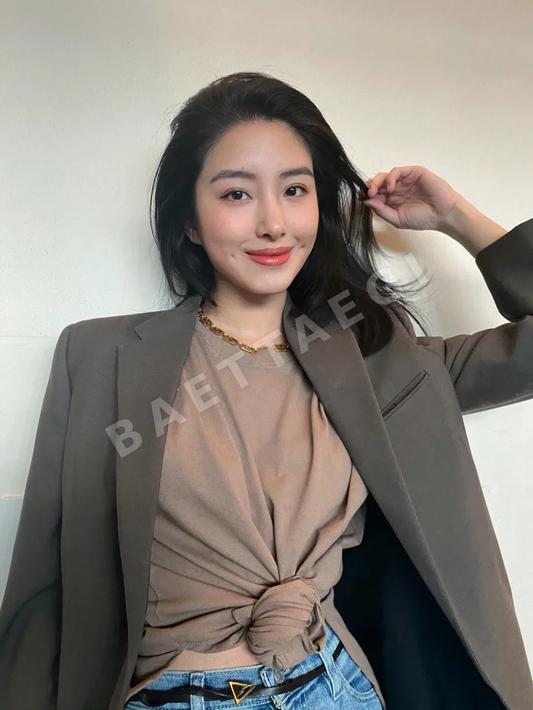 베르사체 메두사 모티브 황동 링 목걸이 상세 이미지 3