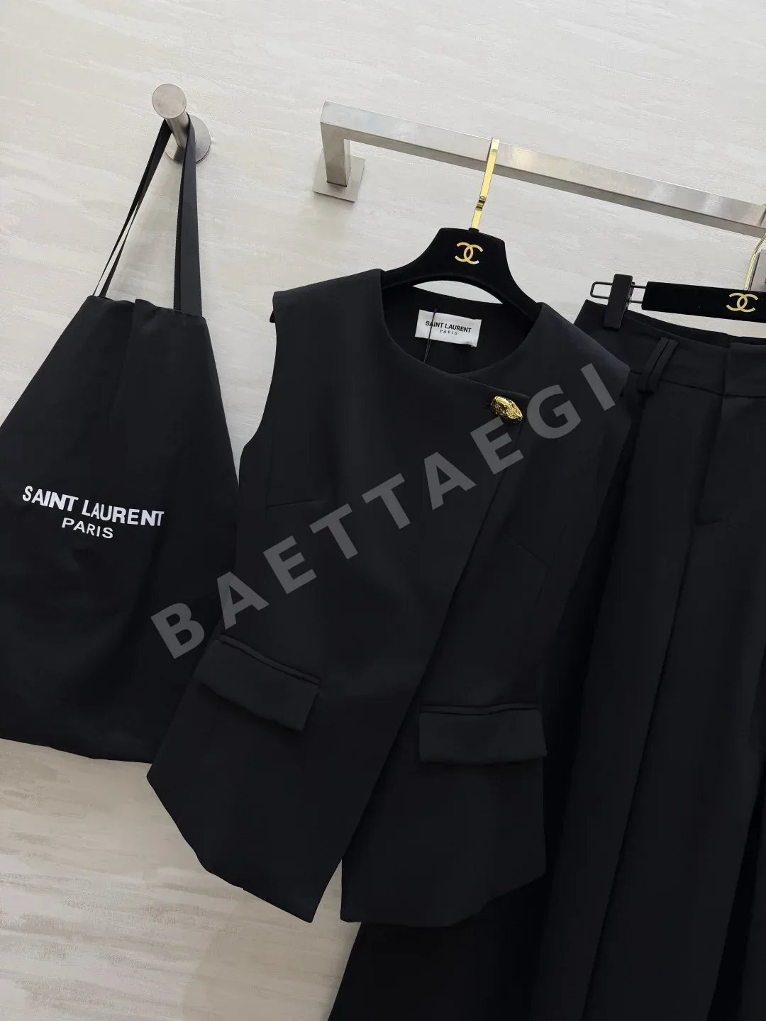생로랑 여성 린넨 베스트 세트 상세 이미지 2