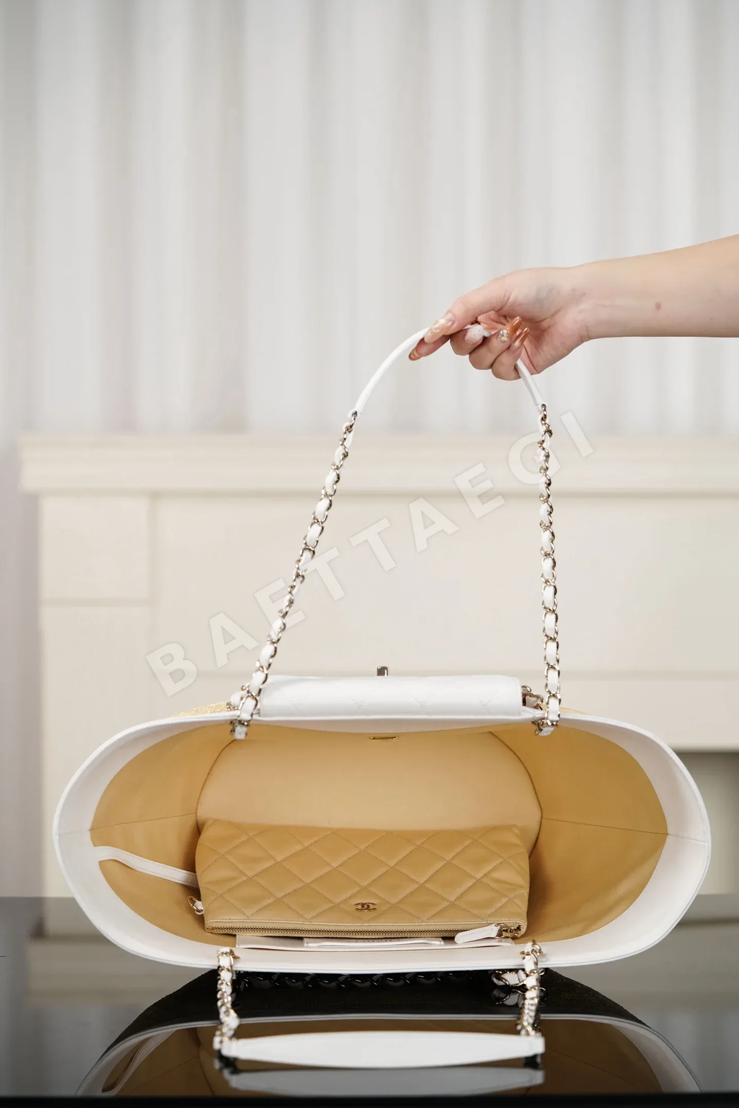 샤넬 라피아 라탄 바스켓 가방 상세 이미지 8