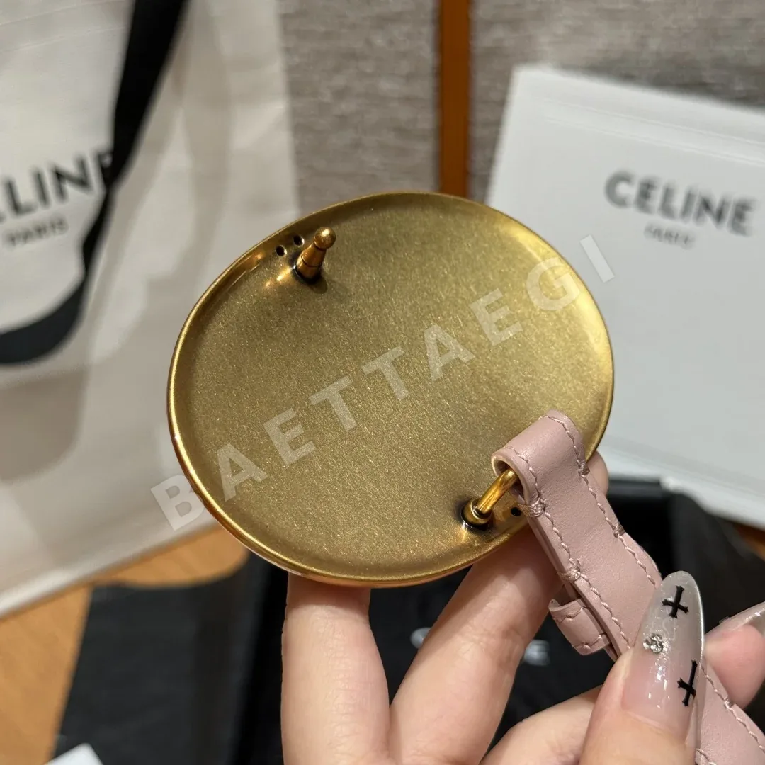 셀린느 라펠 버클 가죽 벨트 13MM 상세 이미지 5