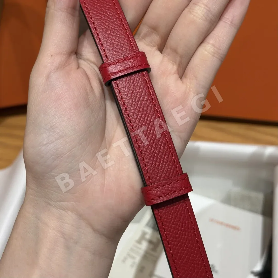 에르메스 켈리 팔라듐 버클 헌터 가죽 벨트 상세 이미지 8