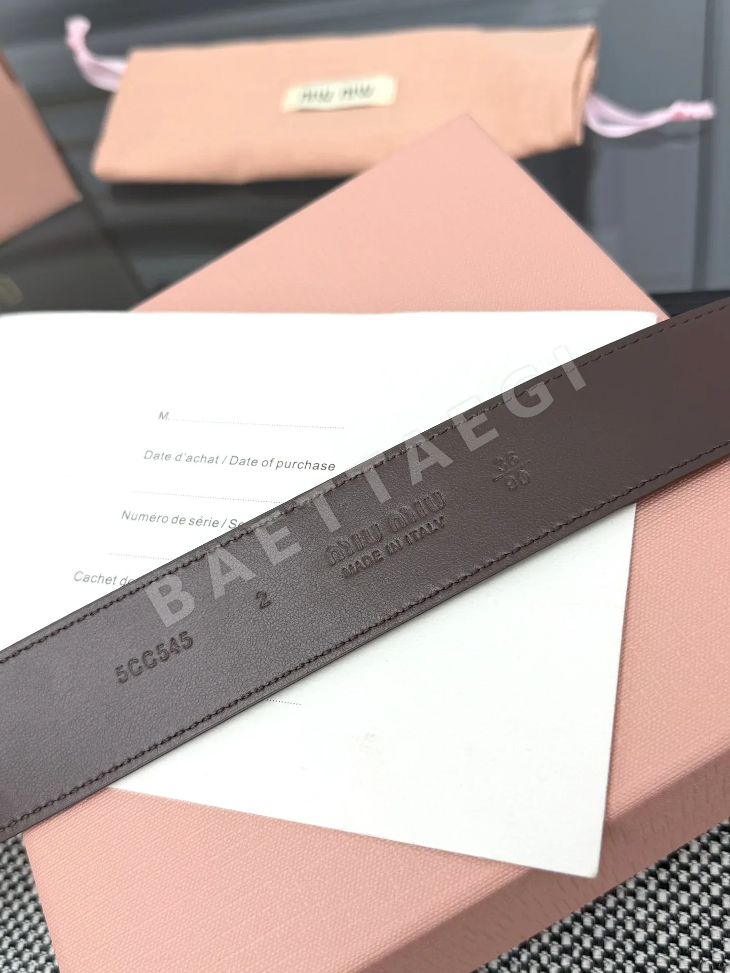 미우미우 벨트 57921 Miu Miu Belt 상세 이미지 6